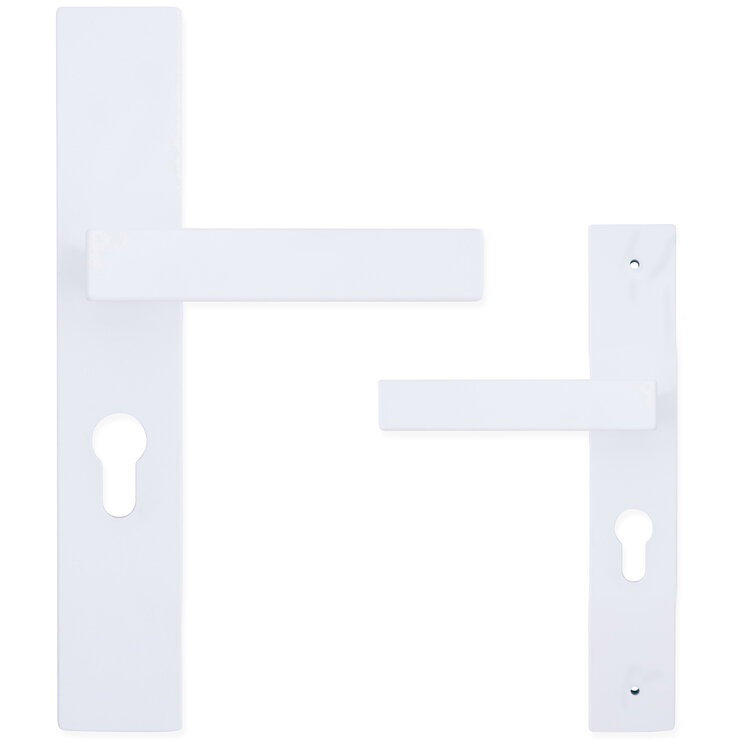 Eliot deurklink - profielcilinder - mat wit - complete set 2