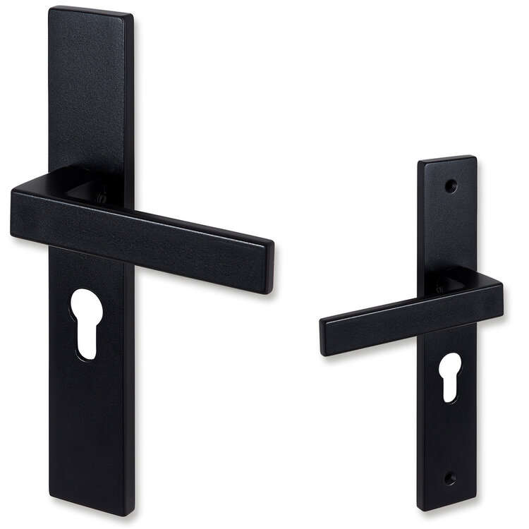 Eliot deurklink - profielcilinder - mat zwart - complete set - 03