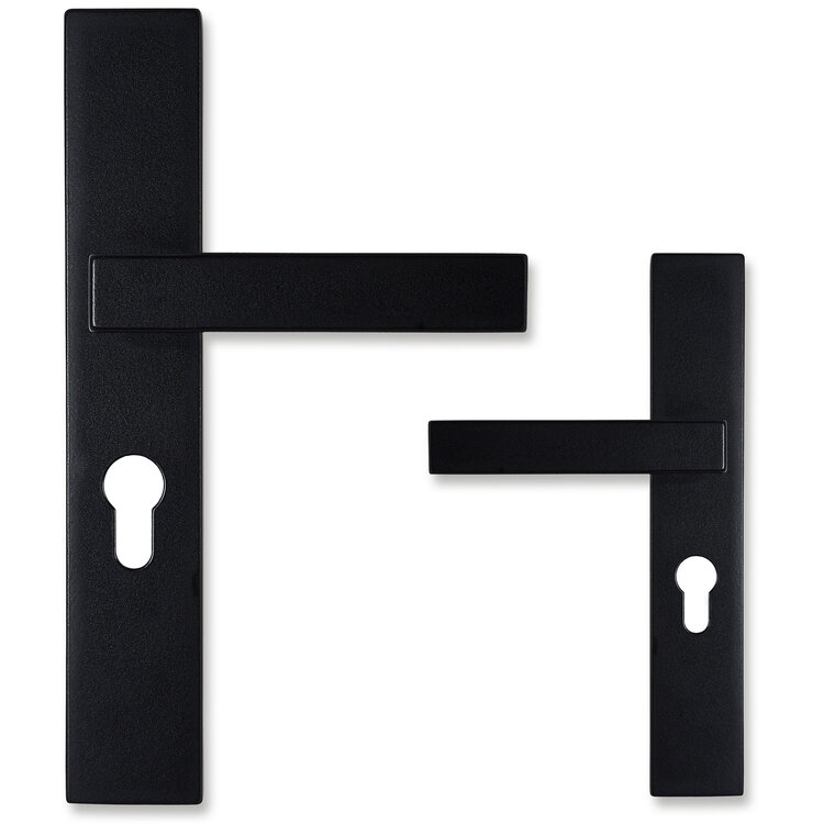 Eliot deurklink - profielcilinder - mat zwart - complete set - 01