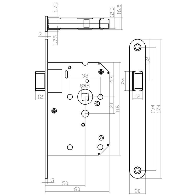 Afmeting loopslot