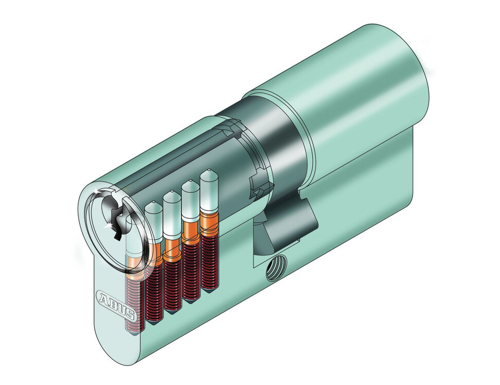 ABUS Cilinder 2-set nikkel 30/30 incl. 6 sleutels