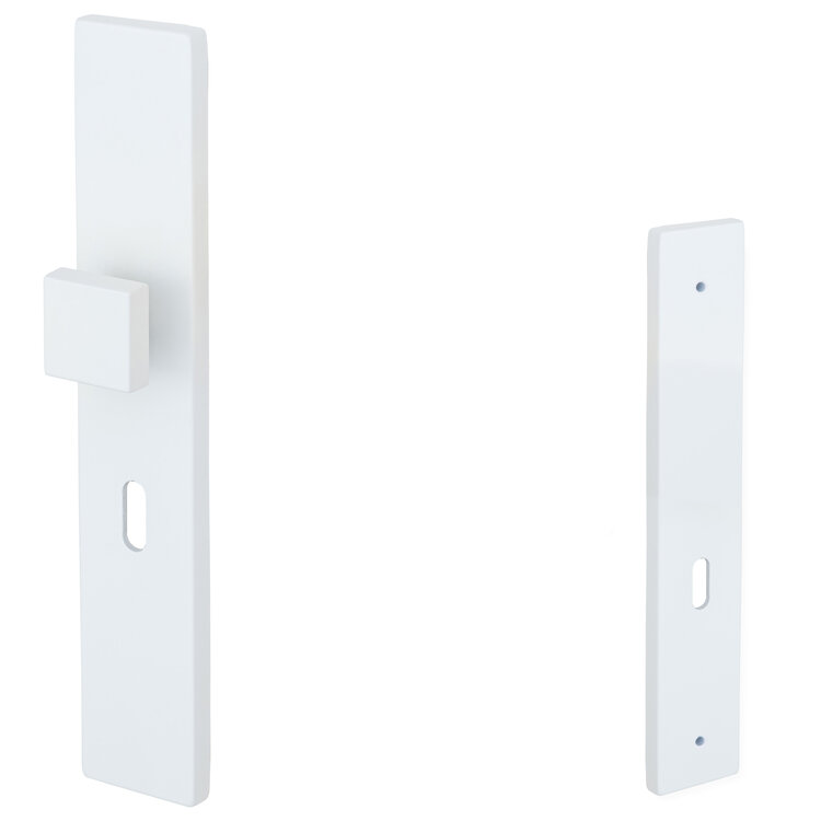 Deurschild ELIOT&reg; met knop - voor (meter)kast - mat wit
