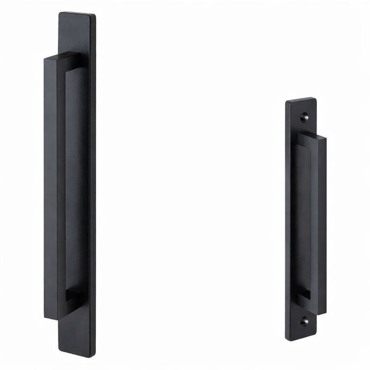 Deurklink ELIOT - op smal schild met dubbele greep