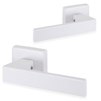 ELIOT Deurklink op vierkant rozet - mat wit