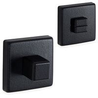 Rozet ELIOT - vierkant - WC - mat zwart 