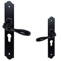 Mazovia - Deurklink op schild - Profielcilinder - zwart