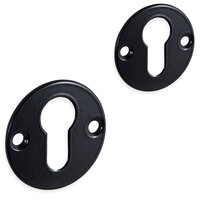 Mazovia rozet set - cilinder - rond- mat zwart
