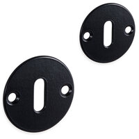 Mazovia rozet set - baardsleutel - rond- mat zwart