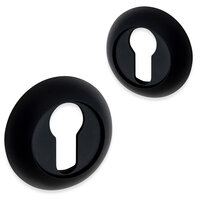 Rozet set ELIOT profielcilinder - mat zwart