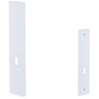 Deurschild meterkast ELIOT - op schild - baardsleutel - mat wit