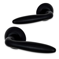 ELIOT SIGAAR Deurklink op rozet - mat zwart