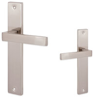 Kubus deurklink op schild - blind