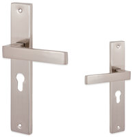 Kubus deurklink op schild - profielcilinder