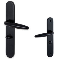 Sofia deurklink - WC - mat zwart - complete set