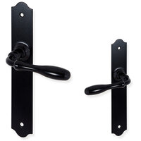 Mazovia - Deurklink op schild - blind - zwart