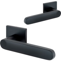 GIVERNY Deurklink op rozet - Slim line - mat zwart