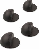 Zelfklevende zwarte deurstopper set (4 stuks)