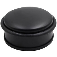 Deurstopper Dirk mat zwart - diameter 10,5 cm - 4,5cm hoog
