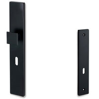 Deurschild ELIOT® met knop - voor (meter)kast - mat zwart