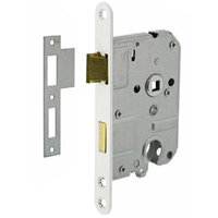 Insteekslot - dag & nachtslot cilinder - wit - 55mm