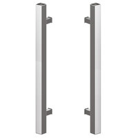 Deurgreep set - 140cm - 90º - 40x40mm - RVS - T model 