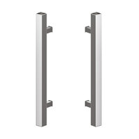 Deurgreep set - 100cm - 90º - 40x40mm - RVS - T model 