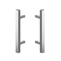 Deurgreep set - 80cm - 45º - 40x40mm - RVS - T model 