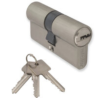 Cilinder nikkel 50/50 met 3 sleutels