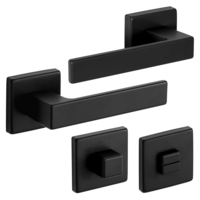 Eliot® Deurbeslag set - deurklinken met rozetten wc / badkamer 