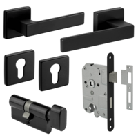 Eliot® Deurbeslag set - profielcilinder rozet - insteekslot - knopcilinder