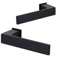 ELIOT Deurklink op mini rozet - mat zwart