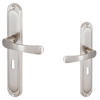 Sydney Deurklink op schild - bonte baardsleutel