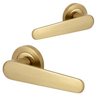 Eliot® RONDA deurklink op rozet - mat goud