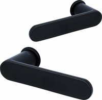 ELIOT® Deurklink op rond minimalistisch rozet - mat zwart