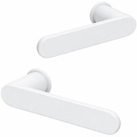 ELIOT® Deurklink op rond minimalistisch rozet - mat wit