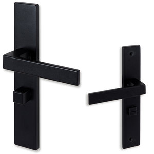 Eliot deurklink - WC - mat zwart - complete set
