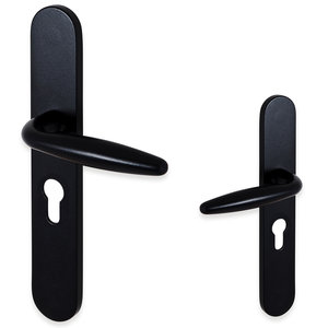 Sofia deurklink - profielcilinder - mat zwart - complete set
